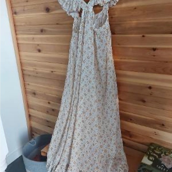 Dôen - NWT - Nisha Countryside Calico Dress Size S ✨ Ramie Summer Wedding Dress - Picture 4 of 5